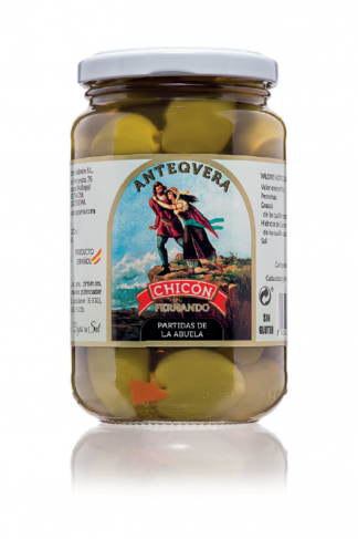 Hiszpańskie oliwki Ocal z pestką w zalewie babuni (de la abuela) 370g/220g