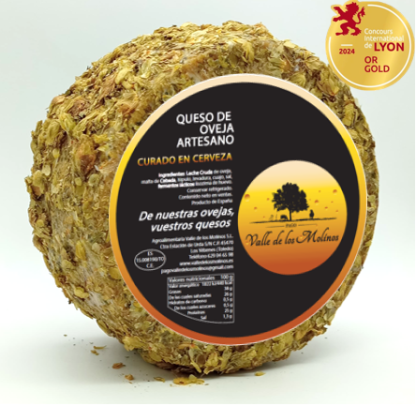 Hiszpański ser dojrzewający w piwie, owczy typu Manchego 250g - obrazek 2