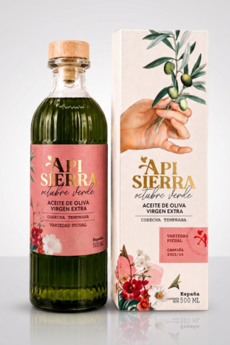 Rzemieślnicza oliwa z oliwek extra virgin Apisierra Picual wczesne zbiory 500ml