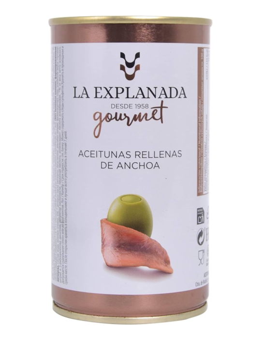La Explanada oliwki nadziewane anchois 350G/150G